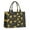Black Sunflower Word, variant on Large Capacity Tote Bag,Green White Daisy Sunflower Pattern Handbag Fashion Luxury Tote Bag,15.7"x13"x 5.1" Inches,Laptop Compatible