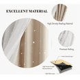 thumbnail image 4 of Cortina Lisa Con Tul Y Diseño Estrella De 100×130 Cm 2 Pzs. Modelo Beige, 4 of 4
