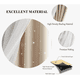 thumbnail image 4 of Cortina Lisa Con Tul Y Diseño Estrella De 100×130 Cm 2 Pzs. Modelo Beige, 4 of 4