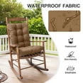 thumbnail image 2 of CJC Assorted Rocking Chair Cushions Outdoor Seating, High Back 2 Pack, 2 of 8