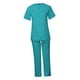 thumbnail image 5 of Conjunto de uniforme exfoliante para mujer, centro de belleza, cuidado de mascotas, ropa suave, uniformes de enfermería Azul, 5 of 8
