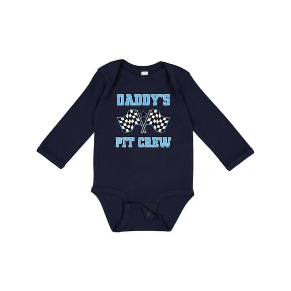 Inktastic Daddys Pit Crew Boys Racing Boys Long Sleeve Baby Bodysuit