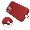 thumbnail image 6 of Petocase for iPhone 11 Case,Shockproof Dust/Drop Proof 3-Layer Protection [Without Screen Protector] Rugged Heavy Duty Cover Case for iPhone 11 6.1-inch,Red/Black, 6 of 7