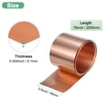 thumbnail image 3 of Rollo de lámina de cobre Uxcell, 2000 x 90 x 0.1mm/ 6.56ft x 3.5" x 0.004" Rollo de lámina de cobre para reparación del hogar/DIY, 3 of 7