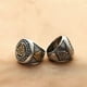 thumbnail image 4 of Anillo de locomotora de acero inoxidable con runas vikingas nórdicas góticas vintage para hombre y mujer, símbolo de Odín, amuleto punk de moda, joyería, 4 of 4