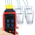 thumbnail image 2 of 2X Thermocouple Thermometer 4 Channels Data Logger Thermometer K Type Temperature Logger with Alarm and Data Logging, 2 of 8