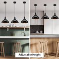 thumbnail image 3 of Industrial Black Pendant Barn Light Fixture with 39in Adjustable Cord Hanging Light Fixture Ceiling Light Fixture for Kitchen, Barn, Dining Room, Sink, 3 of 10