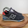 thumbnail image 3 of New Balance 574 Black Velocity Red Suede Casual Shoes Mens Size 3.5 W GC574JHO, 3 of 6