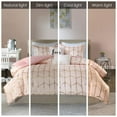 thumbnail image 3 of Intelligent Design Raina Metallic Printed Duvet Cover Set Blush/Gold Twin/Twin XL, 3 of 6