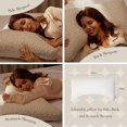thumbnail image 3 of Memory  Pillows for Sleeping Adjustable Breathable Bed Pillow for Side, , and  Sleepers Washable Pillow Cover   Size 18x34IN, 3 of 7