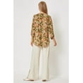 thumbnail image 3 of Dear Scarlett Women's Lizzy Floral Long Sleeve V-Neck Blouse Top in Olive Multi (XXX-Large, Olive Multi), 3 of 5