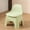 Green, variant on Thickened Plastic Small Stool with Backrest - Household Chair Sofa Coffee Table Short Stool, 35x32x25cm or 40x32x26cm, Green/Gray/Orange