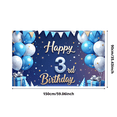 thumbnail image 3 of Yatrandify Colorful Balloons Happy Birthday Banner Festive Design Party Decoration for Kids 3rd Birthday Celebration, 3 of 8