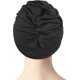 thumbnail image 4 of Gorro de baño LzGUNGY Tela plisada tipo bandana para mujer con protección para las orejas, 4 of 5