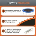 thumbnail image 3 of Spaco Trampoline Replacement Mat, Fits 14 FT Trampoline, Trampoline Mat with 8 Rows of Stitching & Spring Pull Tool (Spring & Frame not Included), Orange, 3 of 7