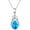Blue, variant on (Clearance) BNNG Ladies' Necklace Pendant,Teardrop Necklace Birthday Stone Necklace Pendant Jewelry Anniversary Valentines Gift For Mom Wife Friend (Blue/Clear 45.72 Cm)