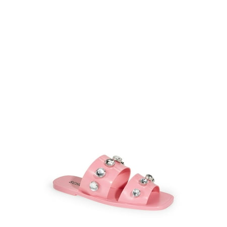 

Lizzie Embellished Slide Sandals In Club Rose