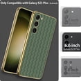thumbnail image 2 of Compatible Samsung Galaxy S23 Plus Case 5G Leather,Slim Fit Electroplate Silicone Cover with Camera Protection Shockproof Rugged Protective Samsung S23+ Case for Galaxy Plus S23 Phone Case Green, 2 of 14