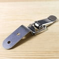 thumbnail image 6 of 90 Degrees Duck-Mouth Buckle Hook Lock Stainless Steel Spring Loaded Draw Toggle Latch Clamp Silver Hasp Latch Catch A, 6 of 7