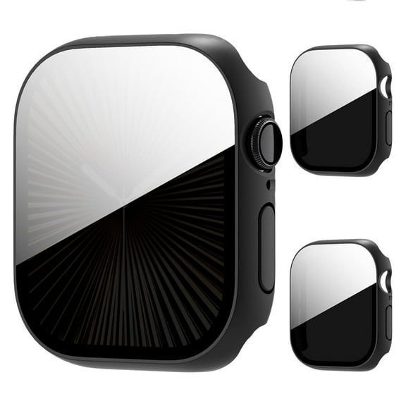 2 Pack Privacy Apple Watch Case, [26 Degree Anti Spy] [Touch Sensitive]Ultra-Thin Glass Lightweight Cover Bumper for Apple Watch Series 10 42mm, Anti-peep Screen Protector for iWatch Series