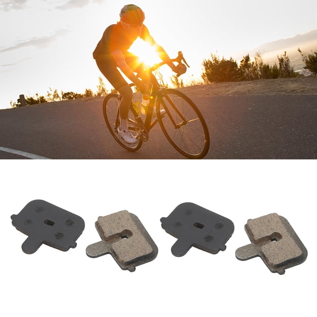 Bicycle Disc Brake Pads, 2 Sets Bike Brake Pad Replacement High Temperature Resistant Balanced Rebound Strength Thin for Outdoor