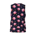 thumbnail image 2 of Rocae Cartoon Donut Planets for Men's Basketball Jersey Lightweight and Breathable Athletic Tank Top,Quick-Drying Sports Jersey Large, 2 of 9
