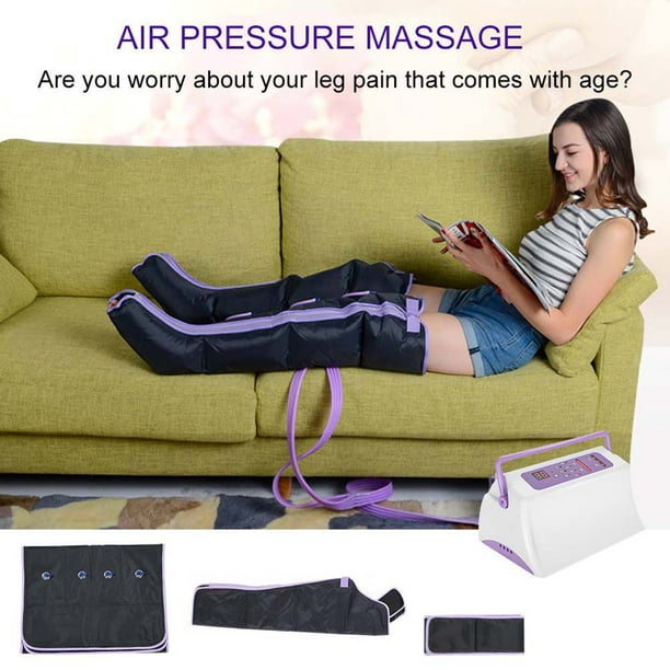 Biuble Massage Jambes Appareil de Massage pour Jambes Compression air avec  3 Modes 3 Intensités-EU