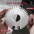 thumbnail image 2 of Stainless Steel Dual-Sided Thickness Gauge for Metal Sheets & Welding Materials, 2 of 5