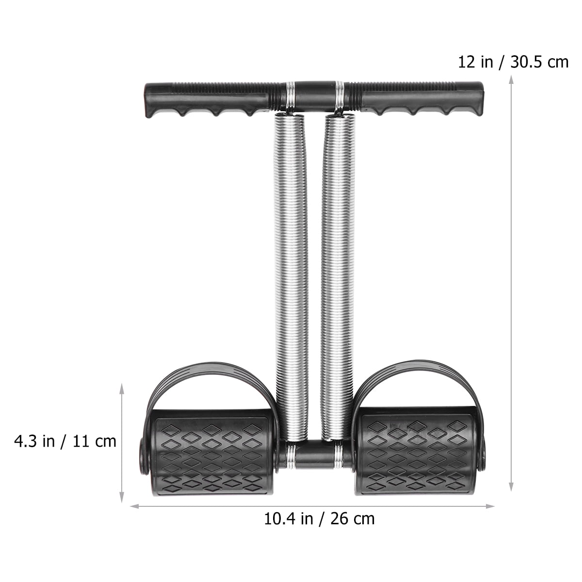 LULULION Black Pedal Fitness Steel Pull Rope for Sports Use, Ergonomic Handles, Resistance Training