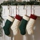 thumbnail image 3 of Calcetines navideños tejidos con cable de 18 ", decoraciones navideñas familiares, medias navideñas colgantes 2023, 3 of 4