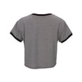 thumbnail image 3 of Boxercraft BW2107 Women's Striped Tie Front Tee-Black-white-XL, 3 of 4