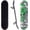 Green Skull, variant on Awaken 8" Complete Skateboard (Green Monster)