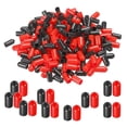 thumbnail image 1 of Unique Bargains 200pcs Rubber End Caps Cover Assortment 1/4 inch Screw Thread Protector for Screw Bolt Black Red, 1 of 5