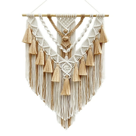 Wall Hanging Ornament Boho Craft Decoration Gorgeous Tapestry Khaki