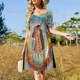thumbnail image 4 of ¡Inspiración en Alas de Fuego! Vestido sin mangas Clay the Dragon de L Gottshall, vestido de verano para mujer, estilo coreano., 4 of 7