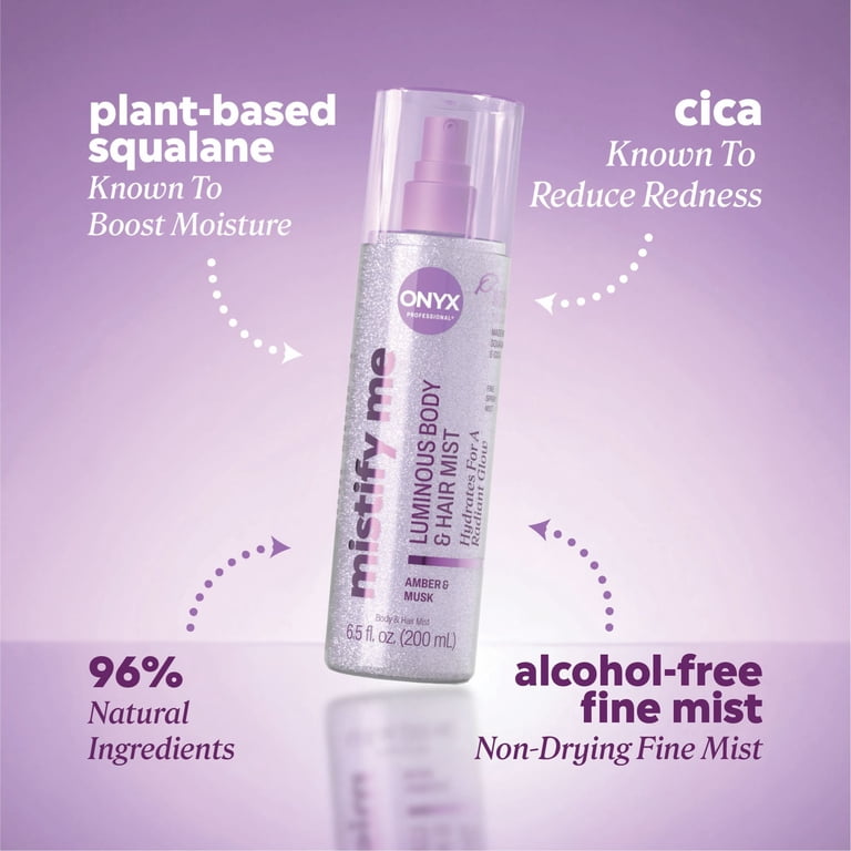 ONYX Professional Mistify Me Luminous Body and Hair Mist, Amber