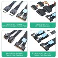 thumbnail image 4 of Slimline X8 a 8 * Cable SATA conversión disco duro servidor 0 5 M PCI-E5.0, 4 of 9