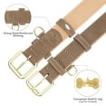 thumbnail image 6 of Jumpress Leather Dog Collar for Small Dogs, Heavy Duty Soft Padded Small Dog Collar (Brown, S), 6 of 8