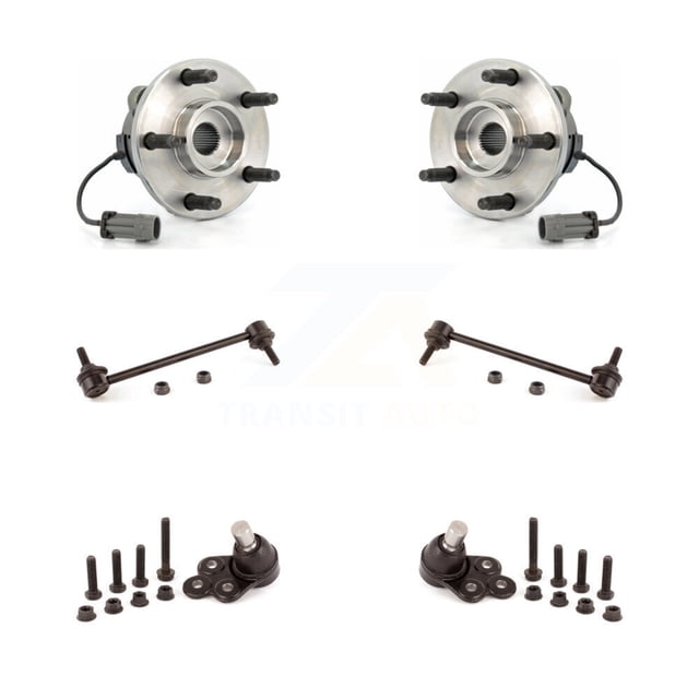 Transit Auto Front Bearing Lower Ball Joint Sway Bar Stabilizer Link Kit for Car Chevrolet HHR with FE1 or FE3 Suspension 250mm Center To Length - Left Right Side (Driver Passenger) K7T-109358
