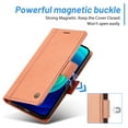 thumbnail image 6 of SaniMore for iPhone 14 6.1" 2022 Case, PU Leather Magnetic Flip Folio Shell with Card Holders RFID Blocking Kickstand Shockproof TPU Magnetic Closure Business CoverFor iPhone 14, Rosegold, 6 of 9