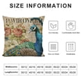 thumbnail image 5 of Orinice Peacock Feathers Graphic Decorative Throw Pillow Cover for Home Couch Living Room Bed Sofa, Cotton Linen Cushion Case, Printed on Both Sides, 1PC 22x22in, 5 of 5