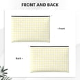 thumbnail image 2 of Susaid Lemon Yellow Checkboard Print Makeup Mini Bags for Women Multi Color Cosmetics Bag Travel Toiletry Bag Pencil Pouch Blank Makeup Bags with Zipper, 2 of 7