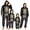 #C1_Halloween Skeleton Light Yellow, variant on Halloween Family Matching Pajamas Onesie Novelty Skeleton Pajamas Zipper Hooded Jumpsuit Pjs Loungewear Holiday Overall Sleepwear