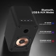 thumbnail image 3 of Par de parlantes LONPOO con woofer de aluminio de 3" Bluetooth 30W RMS, 3 of 5