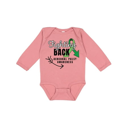 

Inktastic Fighting Back Cerebral Palsy Awareness Gift Baby Boy or Baby Girl Long Sleeve Bodysuit