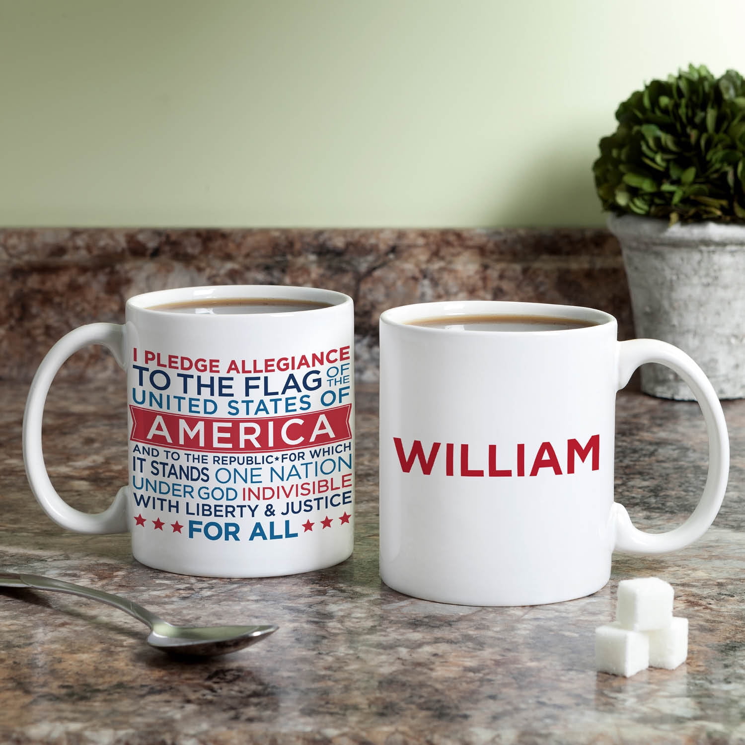 I Pledge Allegiance Personalized USA Coffee Mug
