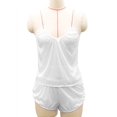 thumbnail image 3 of Ochine Sleepwear Silk Like Camisole Shorts V Neck Pajamas Set Nightwear for Women,S-XL, 3 of 3