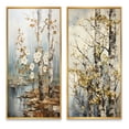 thumbnail image 2 of Designart "White Gray Tree Sycamore Euphony" Tree Sycamore Framed Wall Art Set Of 2 - Multi-Color Floral Framed Wall Art Set Of 2, 2 of 7