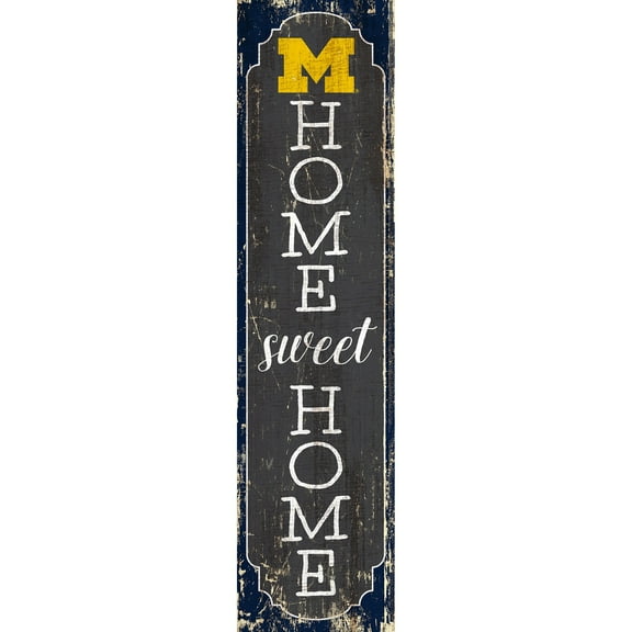 Michigan Wolverines 24" Home Sweet Home Leaner Sign