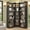 70.8" Black, variant on ModFurne 6 Tiers Corner Bookshelf and Bookcase with Baffle, 63.1" Tall Modern L-Shaped Storage Display Book Shelf Industrial Bookshelves for Bedroom Black